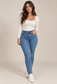 Picture of PLUS SIZE SLIM PUSH-UP JEANS